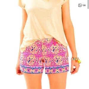 Lilly Pulitzer 5" Callahan Shorts in Sea Salt and Sun Multi Print